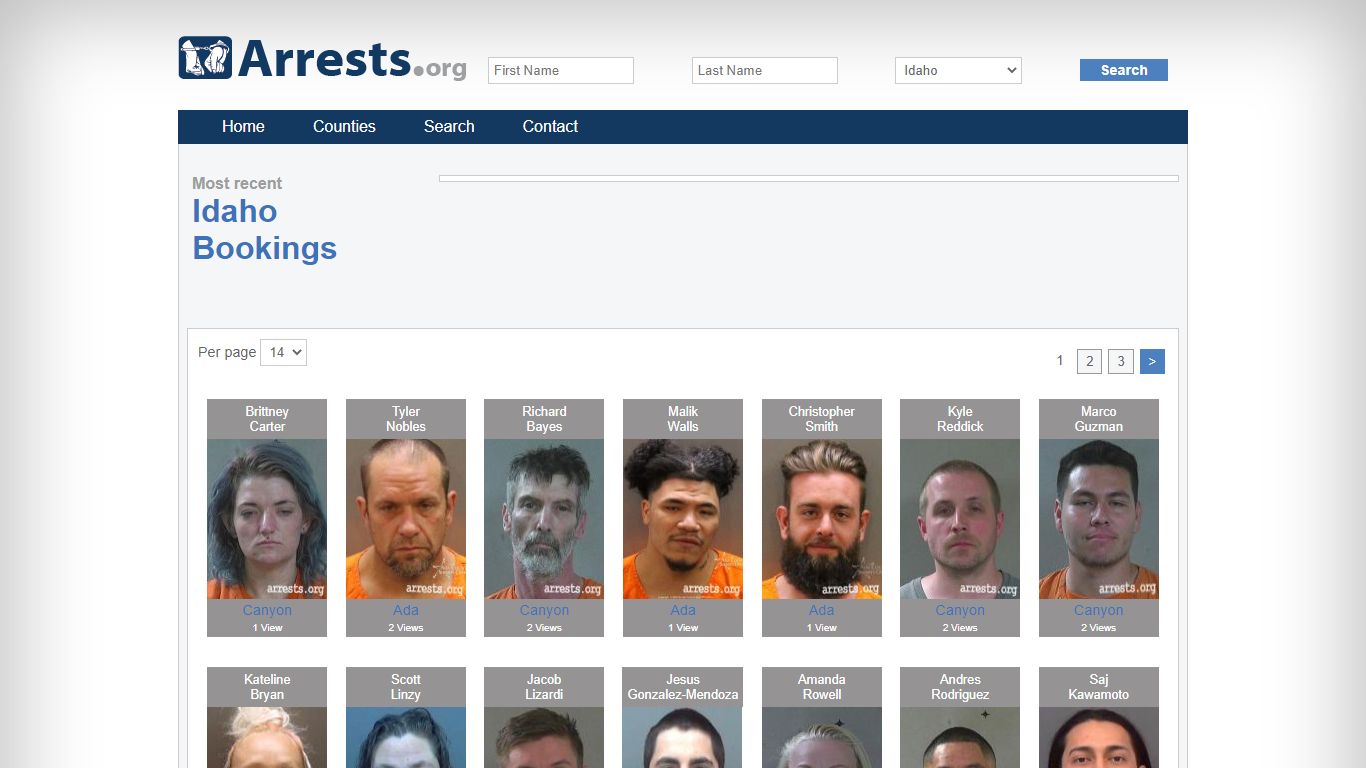 Idaho Arrests and Inmate Search